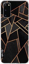 Casetastic Samsung Galaxy S20 4G/5G Hoesje - Softcover Hoesje met Design - Black Night Print