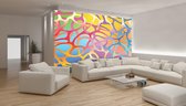 Fotobehang - Vlies Behang - Abstract Patroon Kunst - 312 x 219 cm