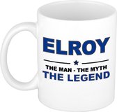 Elroy The man, The myth the legend cadeau koffie mok / thee beker 300 ml