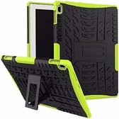 Lenovo Tab E10 hoes - Schokbestendige Back Cover - Groen