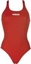 arena Solid Swim Pro One Piece Swimsuit Dames, red-white Maat DE 46 | US 42