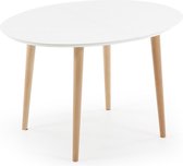 Kave Home Oqui - Table à manger - 90x120cm - Blanc