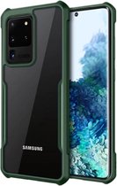 Samsung Galaxy S20 Ultra Bumper case - groen met Privacy Glas