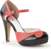 Pin Up Couture Hoge hakken -38 Shoes- BETTIE-17 US 8 Zwart/Roze