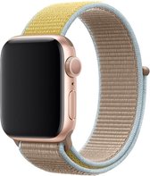 Wabando Nylon Band Exhibit Camel compatibel met Apple Watch 45/44/42 mm