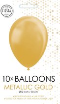 Ballonnen - Goud - Metallic - 30cm - 10st.