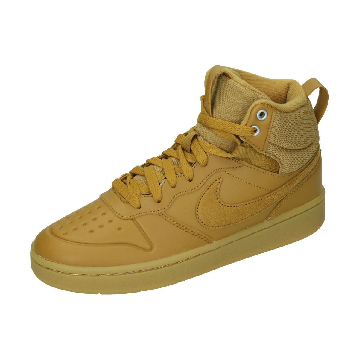 Nike Court Borough Mid 2 Boot Gs Heren Sneakers Wheat Wheat Gum Med Brown Maat 38 Bol Com