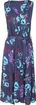 Cassis - Female - Jurk in viscose met een bloemenprint  - Turquoise