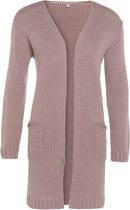 Knit Factory Knit Factory Ruby Cardigan tricoté 40-42 Old Pink Ruby Ladies Cardigan Taille EU40-42