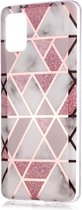Coverup Marble Design TPU Back Cover - Geschikt voor Samsung Galaxy A51 Hoesje - Roze