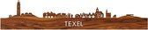 Skyline Texel Palissander hout - 100 cm - Woondecoratie design - Wanddecoratie - WoodWideCities