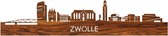 Skyline Zwolle Palissander hout - 80 cm - Woondecoratie design - Wanddecoratie - WoodWideCities
