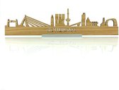 Standing Skyline Rotterdam Eikenhout - 40 cm - Woondecoratie design - Decoratie om neer te zetten - WoodWideCities