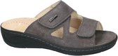 Fidelio Hallux -Dames -  taupe donker - slippers & muiltjes - maat 35