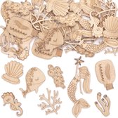 Baker Ross Zeedieren Vormpjes van Hout (45 stuks) Knutselspullen voor Kinderen