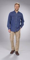 BEN BRIX Denim shirt in kleur blauwsteen, maat 3XL