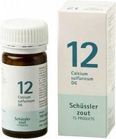 Schussler zout pfluger nr 12 Calcium Sulfuricum D6 100 Tabletten Glutenvrij