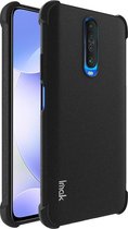 Voor Xiaomi Redmi K30 5G IMAK Alle dekking Schokbestendige Airbag TPU Case (Matzwart)