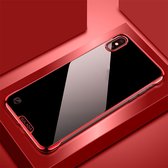 Voor iPhone XR SULADA randloze vergulde pc-beschermhoes (rood)