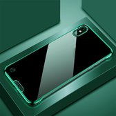 Voor iPhone X / XS SULADA randloze vergulde pc-beschermhoes (groen)