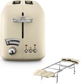 Delonghi CT021.BG Broodrooster 20x29x16 cm 800W Jasmine Beige