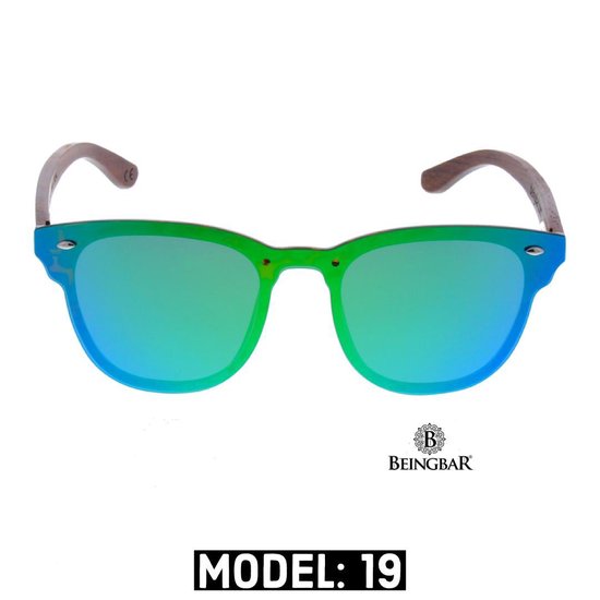 BEINGBAR Eyewear "Model 19" Sustainable Wooden Sunglasses van BEINGBAR — afbeelding 4
