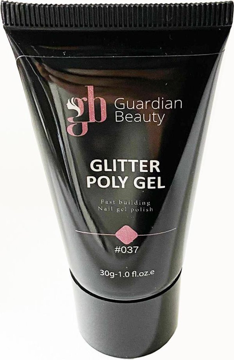 Guardian Beauty Polygel - Glitter Polygel - Rood - 30g - Polyacryl Gel
