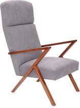 Fauteuil Retrostar highback stof grijs vintage design