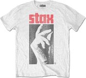 Stax Records Heren Tshirt -M- Logo Wit