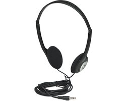 Manhattan Stereo Kopfhörer On Ear koptelefoon Kabel Zwart