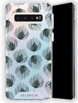 Selencia Zarya Fashion Extra Beschermende Backcover Samsung Galaxy S10 hoesje - Feathers