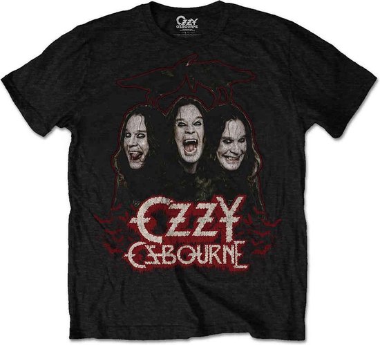 Ozzy Osbourne - Crows & Bars Heren T-shirt - S - Zwart