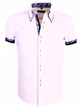 Carisma Italiaans Overhemd Korte Mouw Wit 9068 - XL