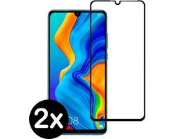 Screenprotector - 2 Stuks - Geschikt voor Huawei P30 Lite - Full Cover - Beschermglas - Gehard Glas - Tempered Glass - Screen Protector