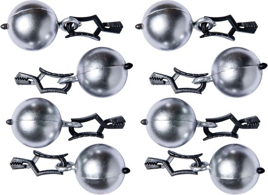 Tafelkleedgewichtjes zilveren kogels/ballen 3 cm tafelkleed... | bol.com