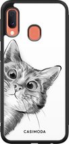 Samsung A20e hoesje - Peekaboo | Samsung Galaxy A20e case | Hardcase backcover zwart