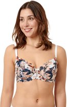 Sans complexe beugel BH | arum mozaik | Floral white print | 90E