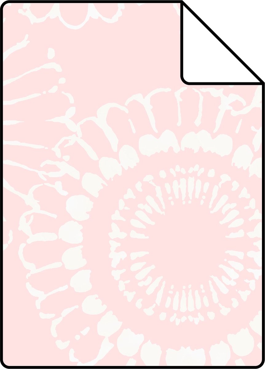 Proefstaal ESTAhome behang bloemen roze - 26.5 x 21 cm - 128860-S