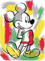 DISNEY - Canvas 60X80 '18mm' - Mickey Mouse Paint Stripes