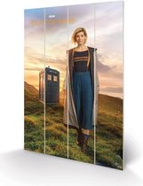 DOCTOR WHO - Houten wandbord 40X59 - 13th Doctor