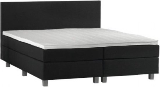 Boxspring Borger 2 persoons  - luxe gestoffeerde boxspring - 2 persoon - zwart 160x200