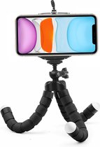 Tripod Smartphone Mini Statief Fotocamera Flexibel Universeel - Zwart
