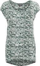 Urban Classics Dames Tshirt -M- Burnout Groen