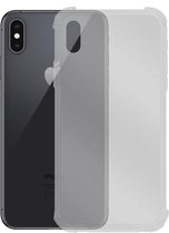 Siliconen hoesje voor Apple iPhone X / XS - Schok bestendig - Transparant - Inclusief 1 extra screenprotector