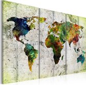 Schilderijen Op Canvas - Schilderij - Colourful Travels 90x60 - Artgeist Schilderij