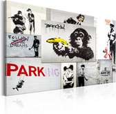 Schilderijen Op Canvas - Schilderij - Banksy: Police Fantasies 90x60 - Artgeist Schilderij