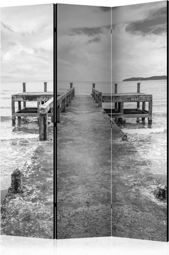 Kamerscherm - Scheidingswand - Vouwscherm - Concrete Pier [Room Dividers] 135x172 - Artgeist Vouwscherm
