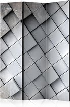 Kamerscherm - Scheidingswand - Vouwscherm - Gray background 3D [Room Dividers] 135x172 - Artgeist Vouwscherm
