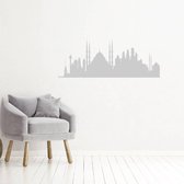 Muursticker Istanbul -  Zilver -  160 x 63 cm  -  woonkamer  steden  alle - Muursticker4Sale