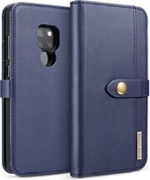 DG.MING lamsvacht afneembare horizontale flip magnetische hoes voor Huawei Mate 20, met houder en kaartsleuven en portemonnee (blauw)